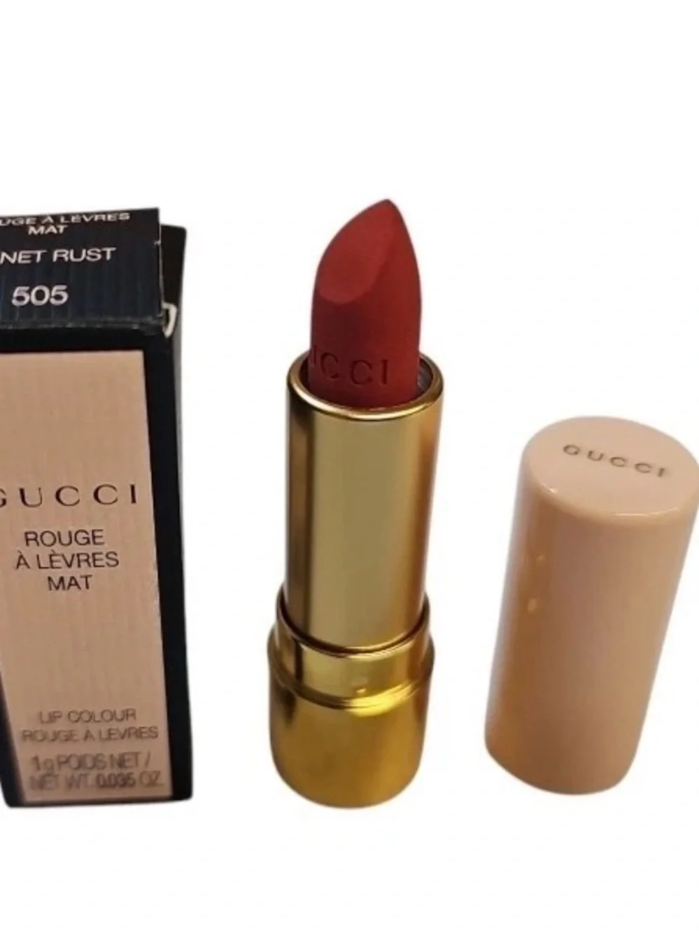 NIB GUCCI Rouge A Levres Mat Lip Colour 3 Mini LIPSTICKS  Argentina, Red, Janet